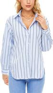 mliyasan womens striped collared blouses outdoor recreation logo