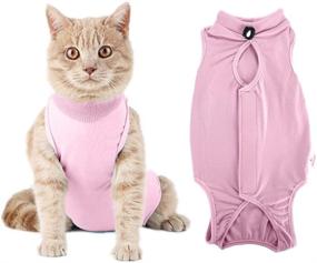 img 4 attached to 🐱 WOLEDOE Cat Recovery Suit - Perfect for Spay Surgery, Skin Diseases, and as an Alternative to Cat Cone