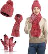 beanie touchscreen gloves knitted fashion logo