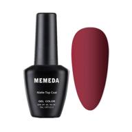 💅 долговечное покрытие matte top coat memeda объемом 15 мл для безупречного маникюра гель-лаком под уф-светом led логотип