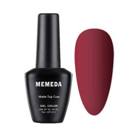 img 2 attached to 💅 Долговечное покрытие MATTE Top Coat MEMEDA объемом 15 мл для безупречного маникюра гель-лаком под УФ-светом LED