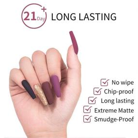 img 1 attached to 💅 Долговечное покрытие MATTE Top Coat MEMEDA объемом 15 мл для безупречного маникюра гель-лаком под УФ-светом LED