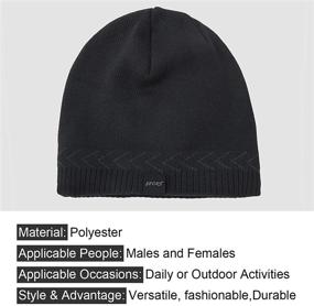 img 1 attached to 🧢 OMECHY Men's Winter Warm Knit Hats - Plain Skull Beanie with Cuff - Toboggan Cap