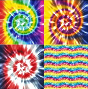 img 4 attached to 🎨 Tie-Dye Heat Transfer Vinyl - Vibrant HTV Bundle, Assorted Multi-Color Sheets (4-12"x12") with Complimentary Transfer Sheet