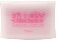 🌸 tsukineko full-size emboss inkpad in beautiful tinted light pink logo