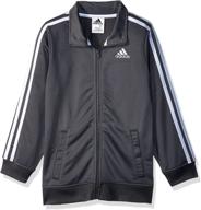 adidas iconic tricot jacket medium boys' clothing ~ jackets & coats logo