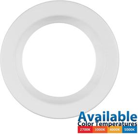 img 3 attached to NICOR Lighting DLR45061203KWH Downlights White