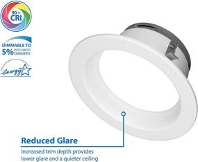 img 2 attached to NICOR Lighting DLR45061203KWH Downlights White