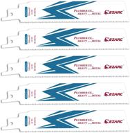 ezarc 6-inch bi-metal cobalt sabre saw blades - 14tpi r626pm+ (5-pack) for efficient heavy metal cutting logo