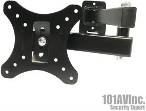 img 3 attached to 📺 101AV Full Motion TV Wall Mount Bracket: Tilt, Swivel, & Hold up to 33lb (15Kg) for 10"-24" LCD LED Plasma TVs - VESA 100mm x 100mm