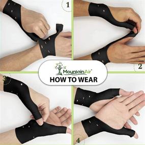 img 2 attached to 🖐️ Flexible Silicone Gel Wrist and Thumb Brace - 2 Pairs for Arthritis & Carpal Tunnel Relief