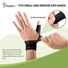 img 3 attached to 🖐️ Flexible Silicone Gel Wrist and Thumb Brace - 2 Pairs for Arthritis & Carpal Tunnel Relief