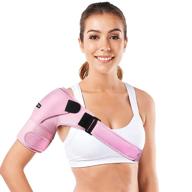 🤲 adjustable shoulder brace for women and men - recovery support for rotator cuff, ac joint pain relief, shoulder injuries - perfect fit shoulder compression sleeve (one size regular) logo