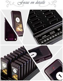 img 2 attached to 📞 Enhance Restaurant Efficiency with Retekess T-112 Pager Systems: Wireless Calling & Coaster Pagers with 999-channel Keypad Call Buttons and Charging Dock Transmitter (30 Pagers)