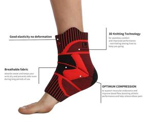 img 3 attached to Ankle Support Compression Sleeve Relief
