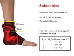 img 2 attached to Ankle Support Compression Sleeve Relief