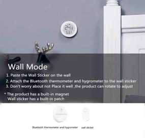 img 3 attached to 🌡️ QingPing Bluetooth Thermo-Hygrometer H Version - Ultra-Low Power Consumption, Ultra-Wide Viewing Angle, Electronic Ink Screen, Siri HomeKit Compatible