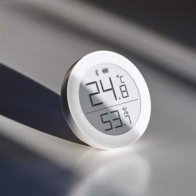 img 1 attached to 🌡️ QingPing Bluetooth Thermo-Hygrometer H Version - Ultra-Low Power Consumption, Ultra-Wide Viewing Angle, Electronic Ink Screen, Siri HomeKit Compatible