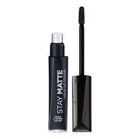img 4 attached to 💄 Rimmel Stay Matte Lip Liquid, 0.21 Fl Oz in Pitch Black, SEO-Enhanced Version