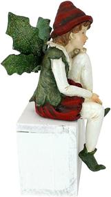 img 3 attached to 🎅 Emmanuel - Santa's Holiday Elf Shelf Sitter Xmas Decoration