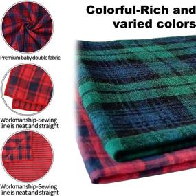 img 2 attached to 🐶 Washable Dog Bandanas – Reversible Plaid Kerchief Scarf for Dogs - 2 Pack – Adjustable Accessories for Pets – Ideal Gift for Birthdays and Holidays (Birthday/Halloween/Christmas)