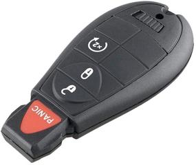 img 1 attached to 🔑 GQ4-53T Keyless Entry Fob with 4 Buttons, 1 PC Programmable Remote Key, Replaces# 56046955, 56046955AG, 56046955AA, 56046955AB, Compatible with 2013-2018 Dodge Ram 1500 2500 3500