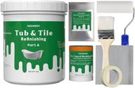 🛀 nadamoo diy tub and tile refinishing kit - repair, restore, and transform your sink and bathtub - porcelain enamel, acrylic, and fiberglass - semi-matte white coating - easy pour-on application - 1kg (covers 8-10 sq.ft) logo