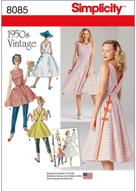 simplicity vintage lengths pattern - sizes 6 8 10 12 14 - classic designs for timeless style logo