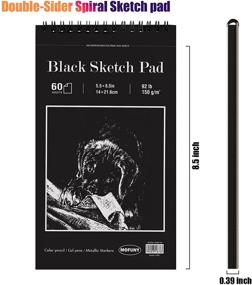 img 2 attached to 5-Pack of 5×8 Double Sided Heavyweight Charcoal Drawing Sheets