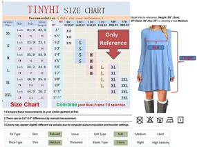 img 1 attached to Tinyhi Womens Casual Sleeve Cotton