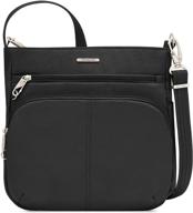 👜 travelon anti-theft classic crossbody handbag in black - women's handbags & wallets logo