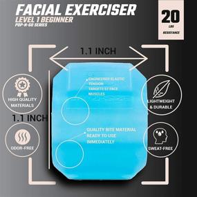 img 1 attached to 👄 Jawzrsize Pop 'N Go - Jaw, Face, and Neck Exerciser | Define Your Jawline, Slim & Tone Face | Look Younger, Healthier | Reduce Stress & Cravings - Facial Exerciser (Beginner Blue)