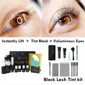 img 3 attached to 👁️ Набор "Libeauty Lash Lift and Tint" с процедурой бровевой ламинации, окрашивания ресниц и их подкручивания 2 в 1 - Объемное окрашивание для поднятых ресниц с черным эффектом, сохраняющимся 6-8 недель дома (с добавлением кератина)