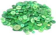 600+ assorted resin sewing buttons, 2 and 4 holes craft buttons for art & crafts projects, diy decoration, children's button painting (green) logo