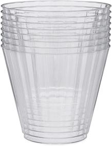 img 4 attached to 🥤 CHAMPS Clear Tumbler 9oz - Disposable & Reusable Party Cups (96 Count)