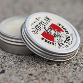 img 3 attached to 🔥 Outlaw Fire in the Hole Campfire Solid Cologne - Explosively Awesome Scent with Campfire, Gunpowder, Sagebrush, Whiskey - Pocket-Sized Tin for Weekend Camping - 1 oz. - Men's or Women's Fragrance by Outlaw