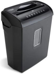 img 2 attached to Aurora AU608MB Micro-Cut Paper Credit Card Shredder with 3.5-Gallon Wastebasket, 4-Minute Continuous Running Time, High Security Level P-4