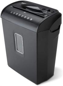 img 4 attached to Aurora AU608MB Micro-Cut Paper Credit Card Shredder with 3.5-Gallon Wastebasket, 4-Minute Continuous Running Time, High Security Level P-4