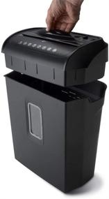 img 1 attached to Aurora AU608MB Micro-Cut Paper Credit Card Shredder with 3.5-Gallon Wastebasket, 4-Minute Continuous Running Time, High Security Level P-4
