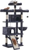 🐱 63'' hey-brother multi-level cat tree: king cat condo with cozy perches, stable cat tower pet play house logo