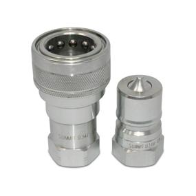 img 2 attached to 💧 Hydraulic Coupling Coupler with ISO Disconnect - Optimal for Hydraulics, Pneumatics & Plumbing