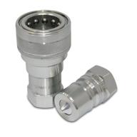 💧 hydraulic coupling coupler with iso disconnect - optimal for hydraulics, pneumatics & plumbing logo