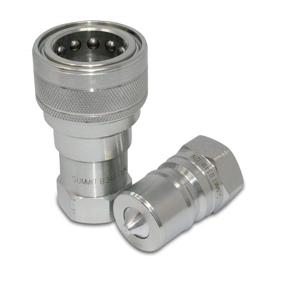 img 4 attached to 💧 Hydraulic Coupling Coupler with ISO Disconnect - Optimal for Hydraulics, Pneumatics & Plumbing