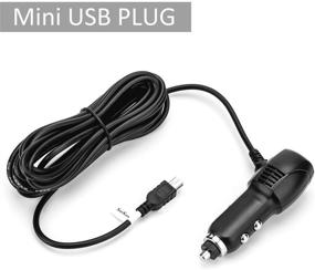 img 3 attached to 🔌 Dash Cam Charger Mini USB - Powerful Car Charger with USB Port for APEMAN, Rexing, AKASO, Crosstour, and More Dash Cams & Android Devices (11.5FT)