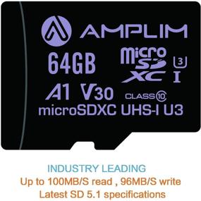 img 3 attached to 📸 Amplim 64GB Micro SD Card: Extreme High Speed Memory for Nintendo-Switch, Go Pro Hero, Surface, Galaxy Phone, Camera Security Cam, and More!