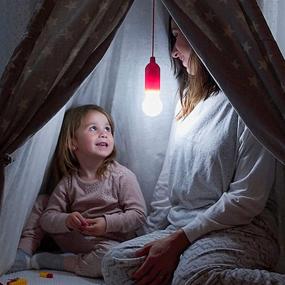 img 1 attached to 🌲 Fomlight Kids Lights for Treehouse Playhouse: Safe & Bright Hanging Lamps with Pull Chain - Battery Operated, Ideal for Classroom, Bedroom, Backyard Camping Indoor Outdoor - Set of 4