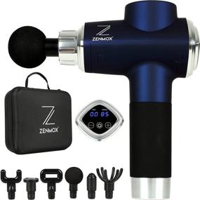 img 4 attached to 💆 Experience Deep Muscle Relief with Zenmox Z1 Massage Gun - 16mm Amplitude, 50lbs Force, 3600RPM, 20 Speeds - Ideal for Athletes & Pain Relief - Neck, Back, and Body Targeted Therapy - Portable Electric Massager