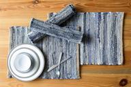 🍽️ enhance your dining décor with chardin home friendly denim placemats logo