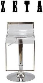 img 2 attached to Single South Mission Zeta Contemporary Acrylic Clear Bar Stool