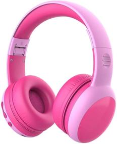 Gorsun Pink Bluetooth Kids Headphones with Microphone